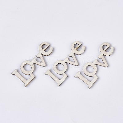 Valentine's Day Theme Laser Cut Wood Shapes WOOD-T011-41-1