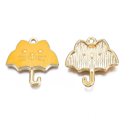 Rack Plating Alloy Enamel Pendants ENAM-T011-191A-1
