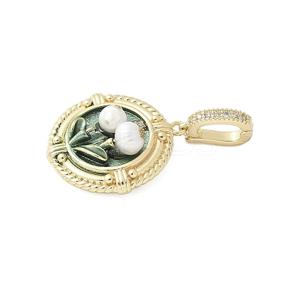 Brass Enamel Pendants LS-KK-F886-01G-02-1