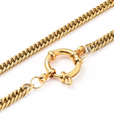304 Stainless Steel Diamond Cut Chunky Curb Chains NJEW-JN03213-1
