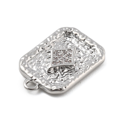 Brass Micro Pave Cubic Zirconia Pendants LS-KK-D283-30P-04-1
