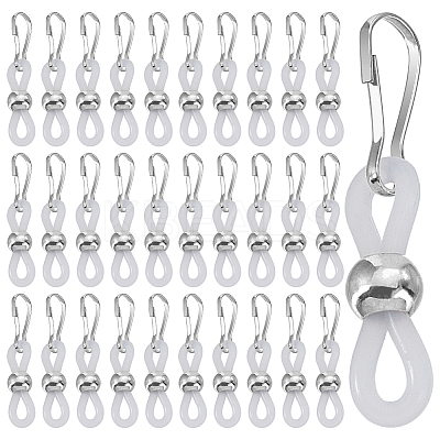60Pcs Silicone Zipper Pulls HJEW-WH00154-1