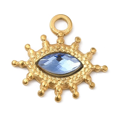 Real 18K Gold Plated 304 Stainless Steel Pendants STAS-A084-19G-03-1
