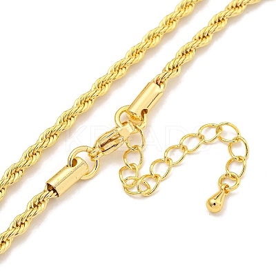 Brass Chain Necklaces for Women NJEW-G084-20G-1
