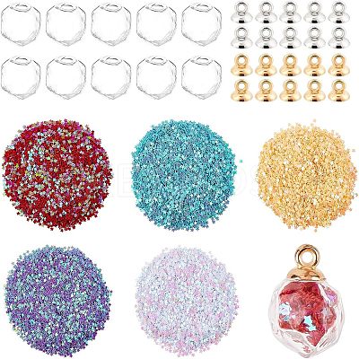 DIY Glass Pendant Making Kits DIY-CA0001-38-1