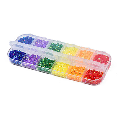 Pointed Back Resin Rhinestone Cabochons MRMJ-N029-01A-03-1