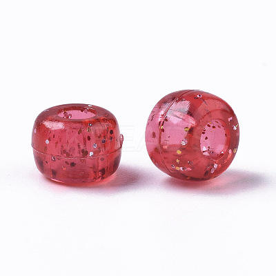 Transparent Acrylic European Beads MACR-N008-14-1
