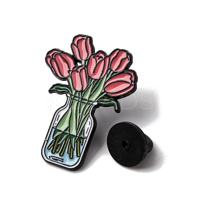 Tulip Flower Enamel Pins JEWB-P050-03C-EB-1