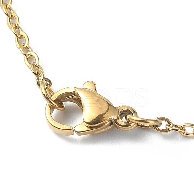 Mixed Natural Gemstone Bullet Pendant Necklaces NJEW-JN04549-1
