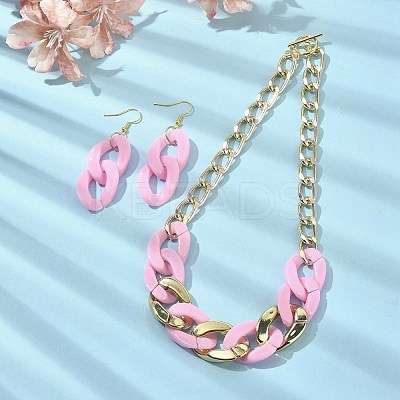 Acrylic Chains Jewelry Set SJEW-JS01288-04-1
