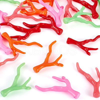 20Pcs 5 Colors Acrylic Pendants OACR-TA0004-21-1