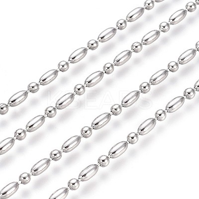 Non-Tarnish 304 Stainless Steel Ball Chains CHS-L024-023D-1