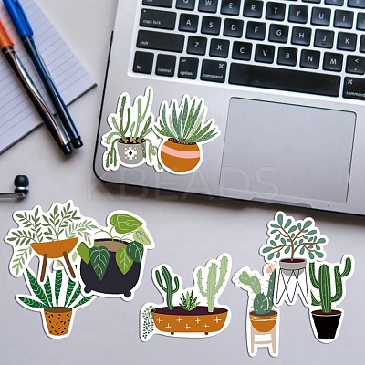 44Pcs 44 Styles Plant Theme Paper Stickers Sets STIC-P004-08-1