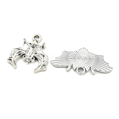 12Pcs Hallowmas Theme Tibetan Style Alloy Pendants FIND-U010-12-1