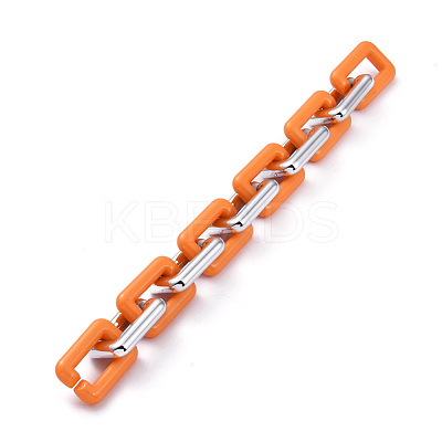 Handmade CCB Plastic Cable Chains AJEW-JB00668-05-1
