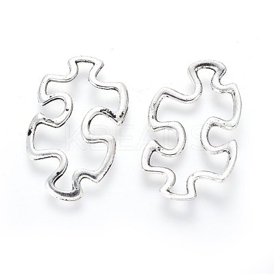 Tibetan Style Alloy Linking Rings X-TIBE-3558-AS-LF-1