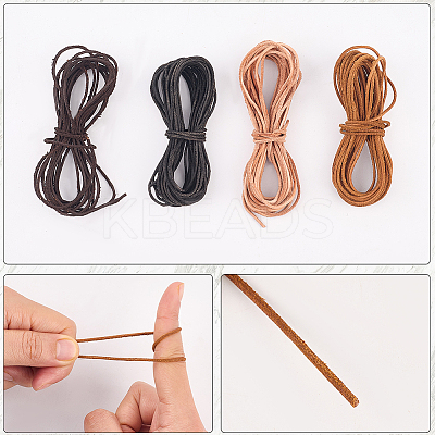 5M DIY Frosted Cowhide Leather Cord OCOR-GF0004-97A-03-1