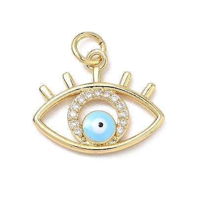 Brass Micro Pave Cubic Zirconia Pendants KK-H255-02A-G02-1