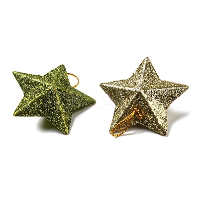 Plastic Glitter Star Pendant Decorations KY-D019-01A-1