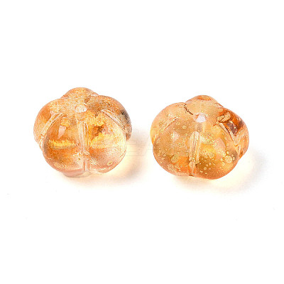 Transparent Glass Flower Beads GLAA-T030-04D-1