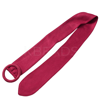 Faux Suede Waist Belt with Clasp for Shirt Dress Overcoat AJEW-WH20019-26B-1