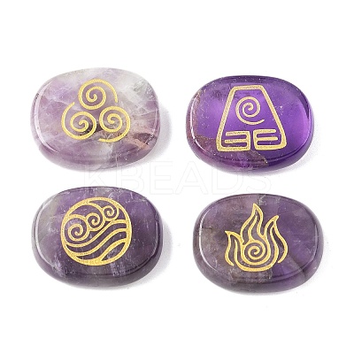 4Pcs 4 Styles Natural Amethyst Display Decorations G-F786-02B-01-1