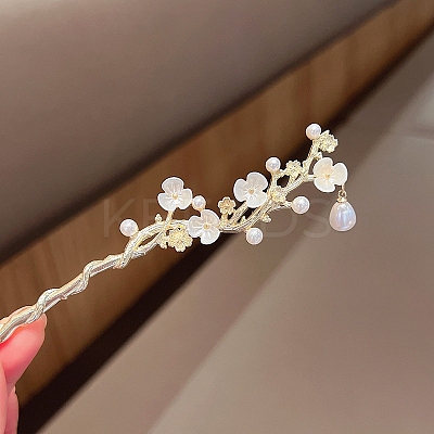 Imitation Pearl Hair Sticks PW-WGB9059-01-1