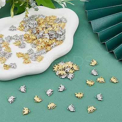 120Pcs 2 Colors Metal Alloy Charms FIND-DC0004-55-1
