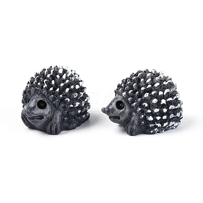 Synthetic Resin Hedgehog Miniature Ornaments AJEW-WH0606-67A-1