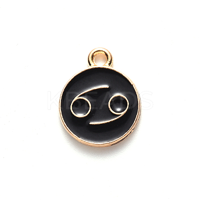 Alloy Enamel Pendants ENAM-S124-01B-08D-1