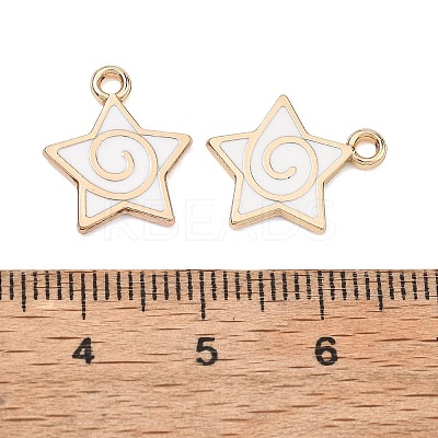 Alloy Enamel Pendants ENAM-G235-15G-02-1