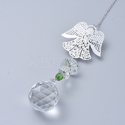 Crystal Ball Chandelier Prism Ornaments Hanging Suncatcher LS-AJEW-I040-11B-1