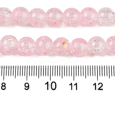 Baking Paint Crackle Glass Bead Strands LS-DGLA-R053-03E-A-1