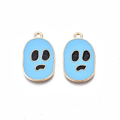 Alloy Enamel Pendants ENAM-S130-21C-1