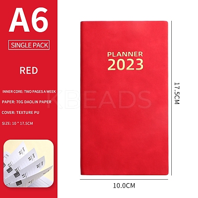 2023 Notebook with 12 Month Tabs AJEW-A043-02A-1
