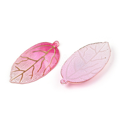 Printed Translucent Acrylic  Pendants OACR-T028-24-1