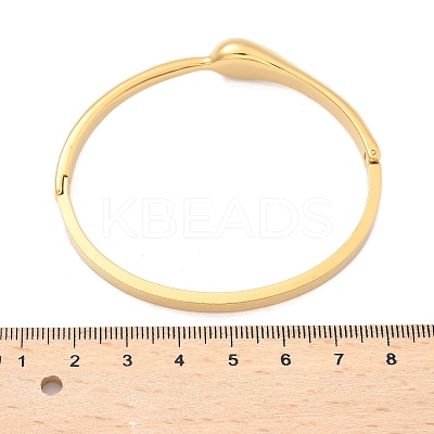 304 Stainless Steel Hinged Bangles for Women AJEW-P127-14G-1