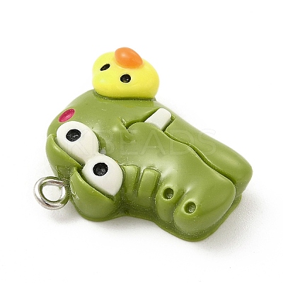 Opaque Resin Pendants LS-CRES-B007-01A-1
