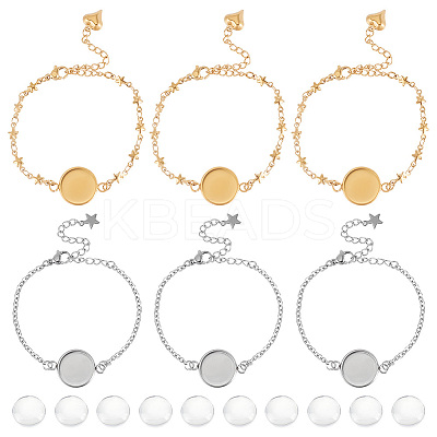 DIY Blank Dome Link Bracelet Maknig Kit DIY-NB0010-47A-1