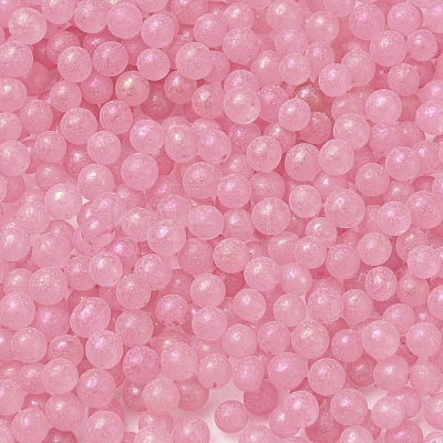 Luminous Glow in the Dark Transparent Glass Round Beads GLAA-F124-B08-1