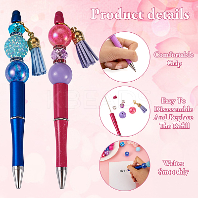 DIY Beadable Pen Making Kit DIY-BT0001-53-1