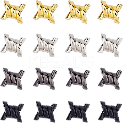 16Pcs 4 Colors Alloy Shoelace Charms FIND-HS0001-17-1