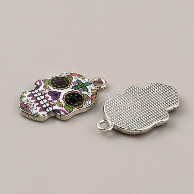 Alloy Enamel Pendants FIND-CJC0015-09L-1