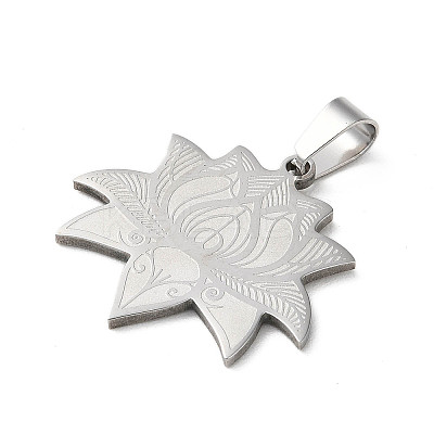 Non-Tarnish 201 Stainless Steel Pendants STAS-D041-16P-1