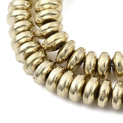 Electroplated Synthetic Non-magnetic Hematite Beads Strands G-H327-G01-02C-1