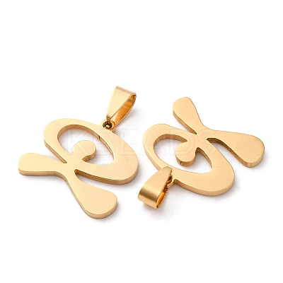 201 Stainless Steel Pendants STAS-V014-01A-G-1