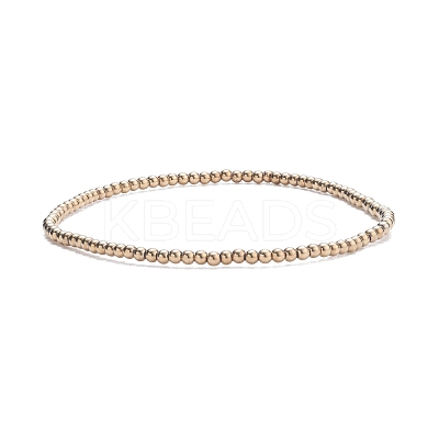 Glass Round Beaded Stretch Bracelet for Women BJEW-JB07911-02-1