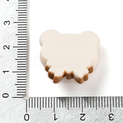 Bear Bread Opaque Resin Decoden Cabochons CRES-Q220-05A-1