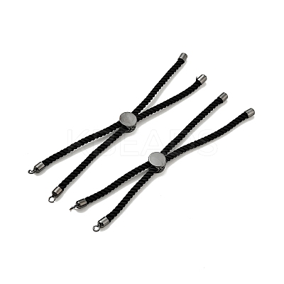 Half Finished Twisted Milan Rope Slider Bracelets LS-FIND-G032-01B-06-1