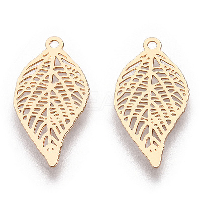 Rack Plating Brass Filigree Pendants KKC-T001-43KC-1